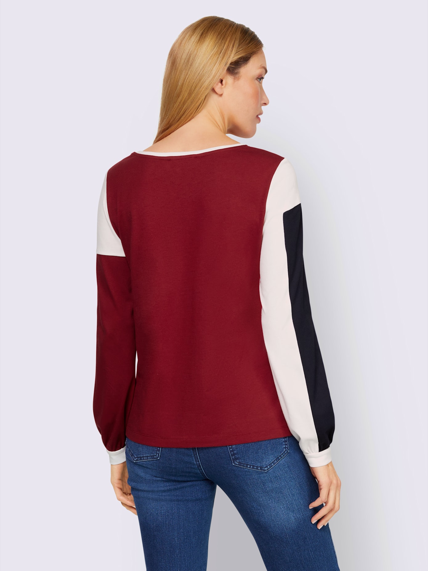 T-shirt motif color block tendance