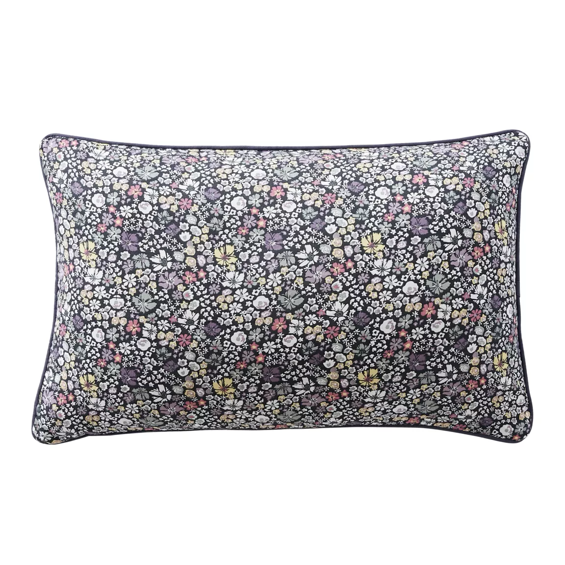 Coussin rectangulaire gaze de coton (40 x 60 cm) Elya Violet
