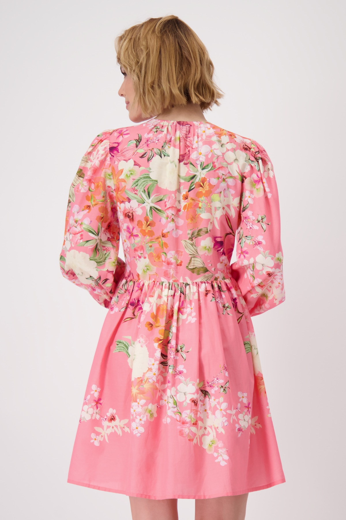 Monari Druckkleid »Kleid Blumenverlauf allov.« Ohne Tasche mit Blumenmuster