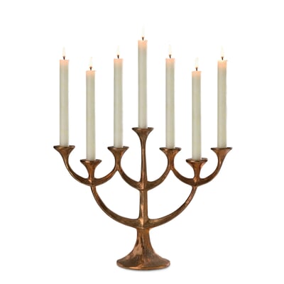 Bronzeleuchter 7-flammig