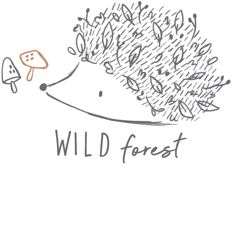 Liliput Langarmbody Wild forest weiß