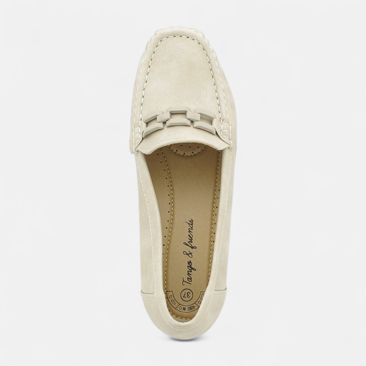 Mocassins pieds sensibles Femme beige