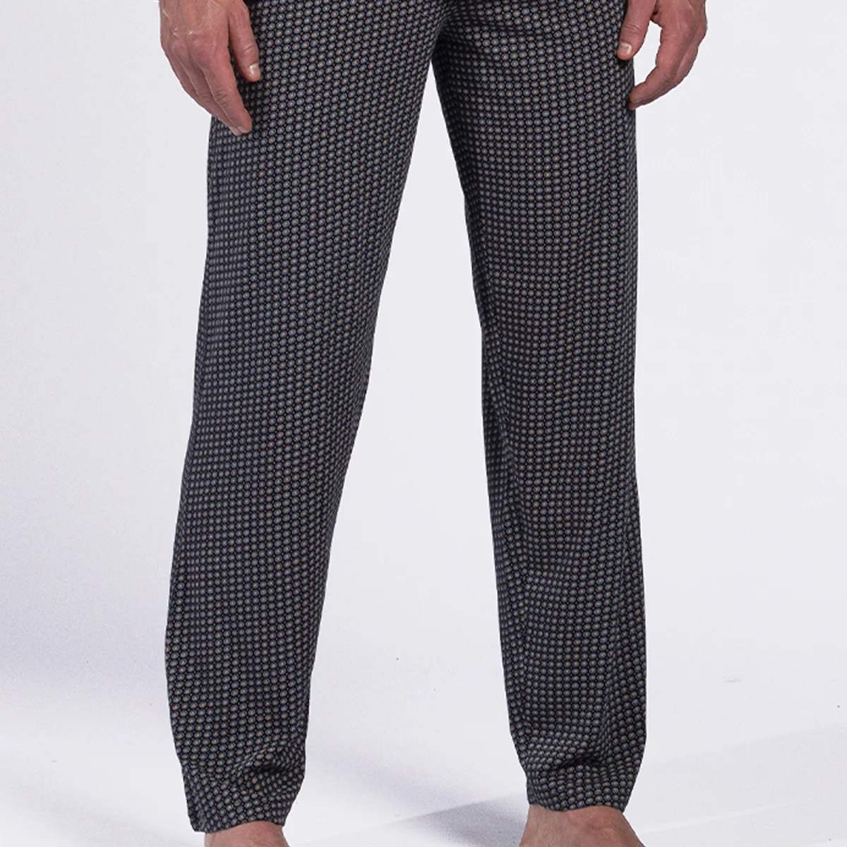 Pyjama homme EPICE jaune/imprimé