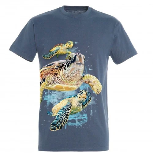 Camiseta Amigos da Tartaruga Azul
