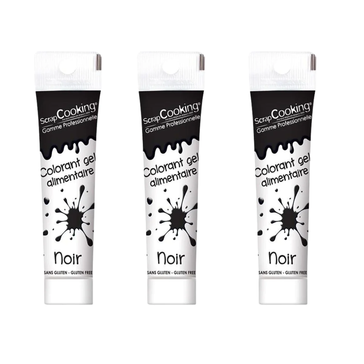 Gel colorant alimentaire noir 60 g Scrapcooking