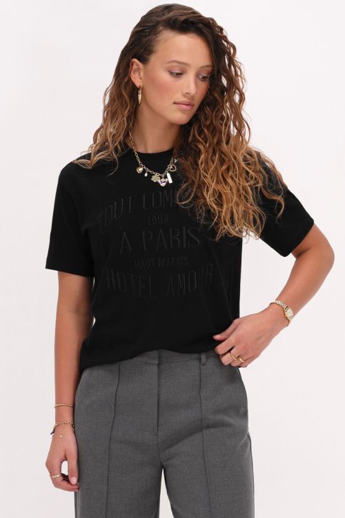 Zwart oversized T-shirt 