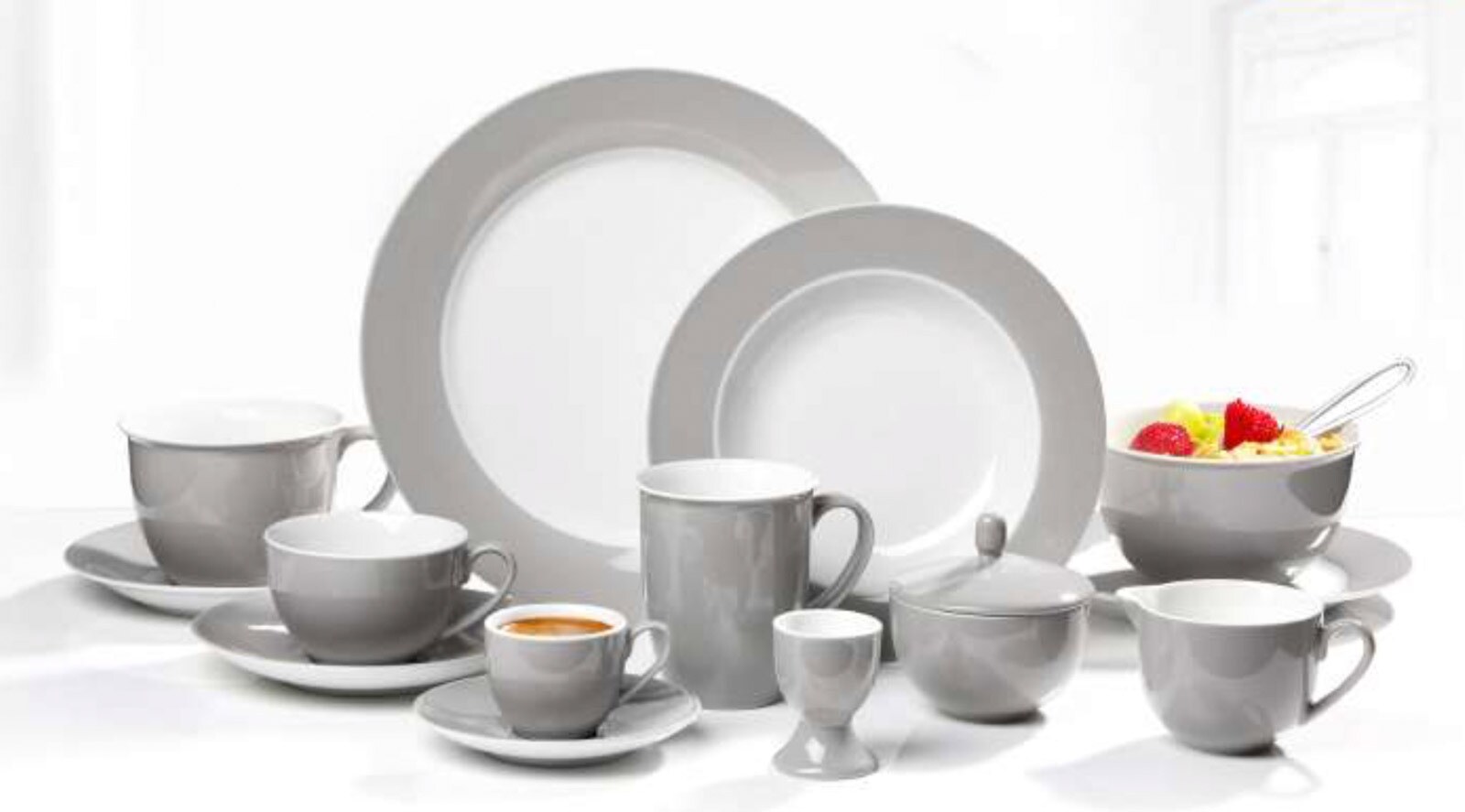 Ritzenhoff & Breker Espressotassen und -untertassen Doppio 80 ml 6er Set