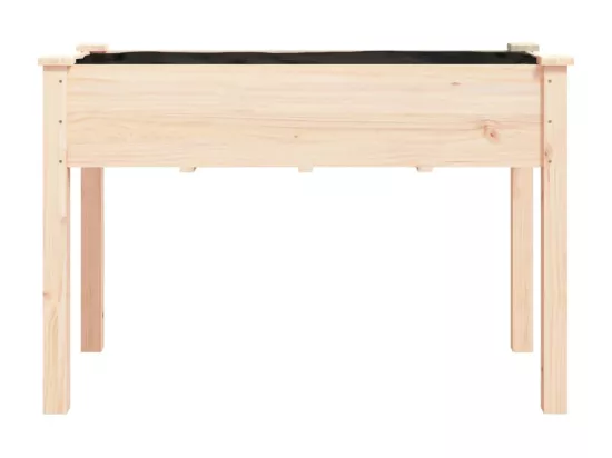 Jardinière bac lit surélevé bois marron 118 x 59 x 76 cm 02_0038120