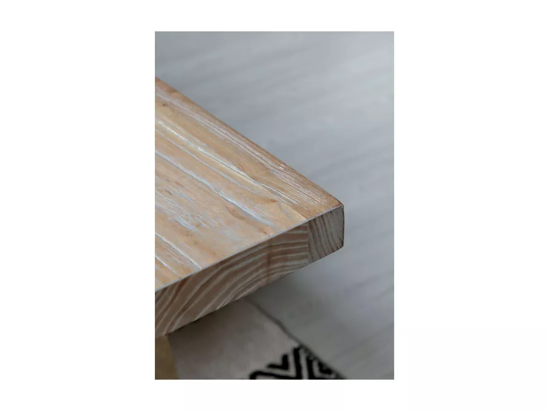 Banc en bois recyclé marron 240 x 32 x 45 cm