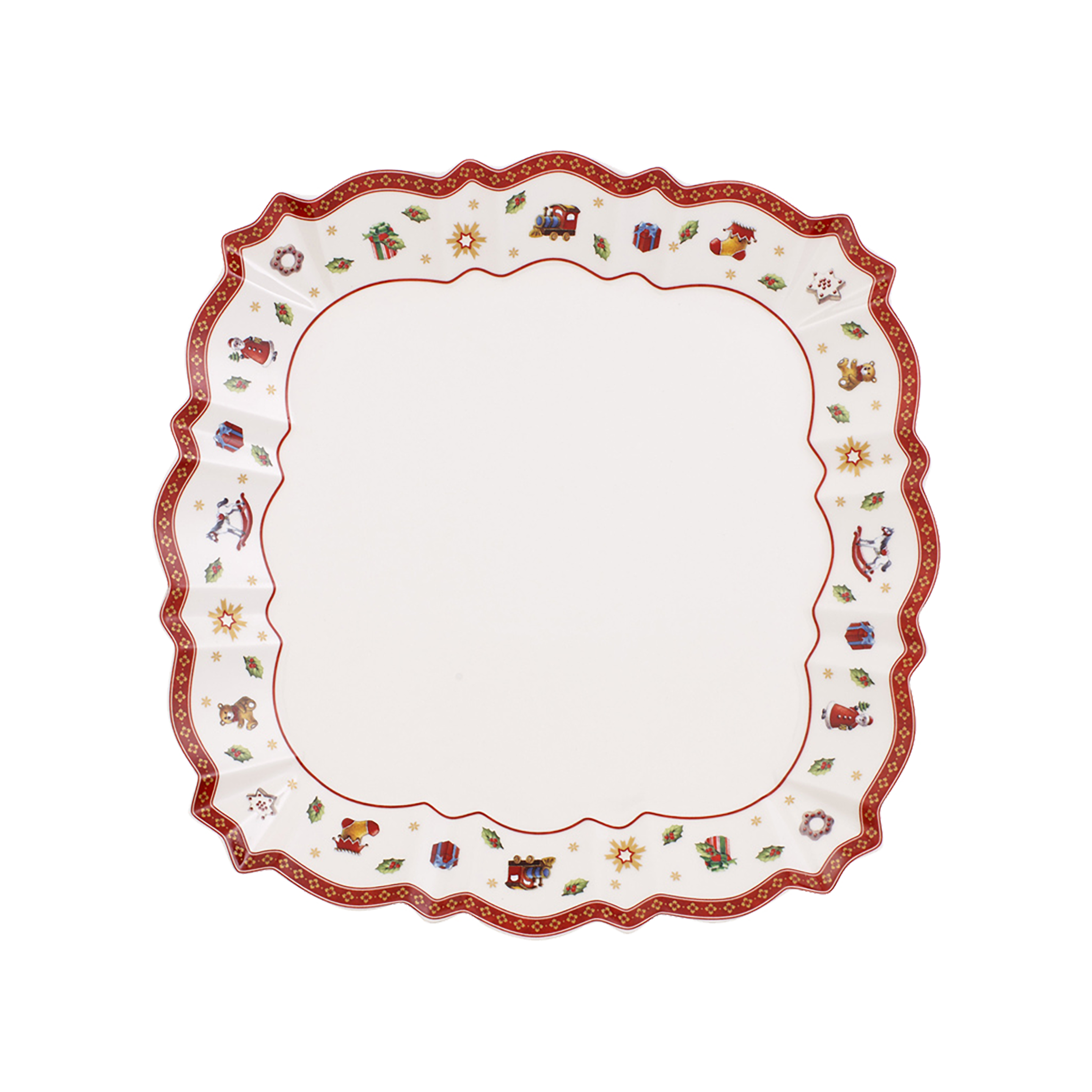 Toy's Delight Serving tray Red, Premium Porcelain