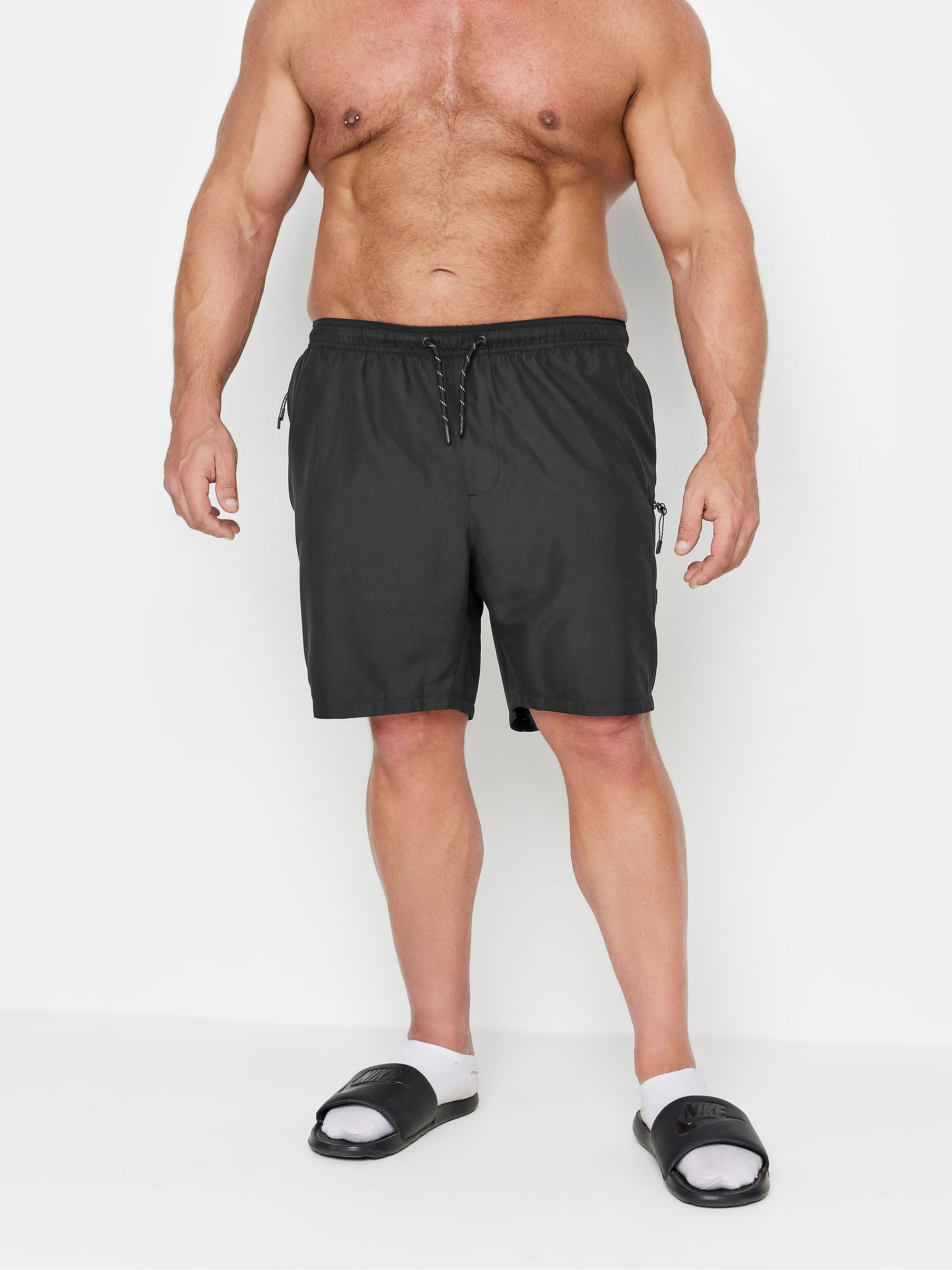 BadRhino Big & Tall Plain Cargo Swim Shorts