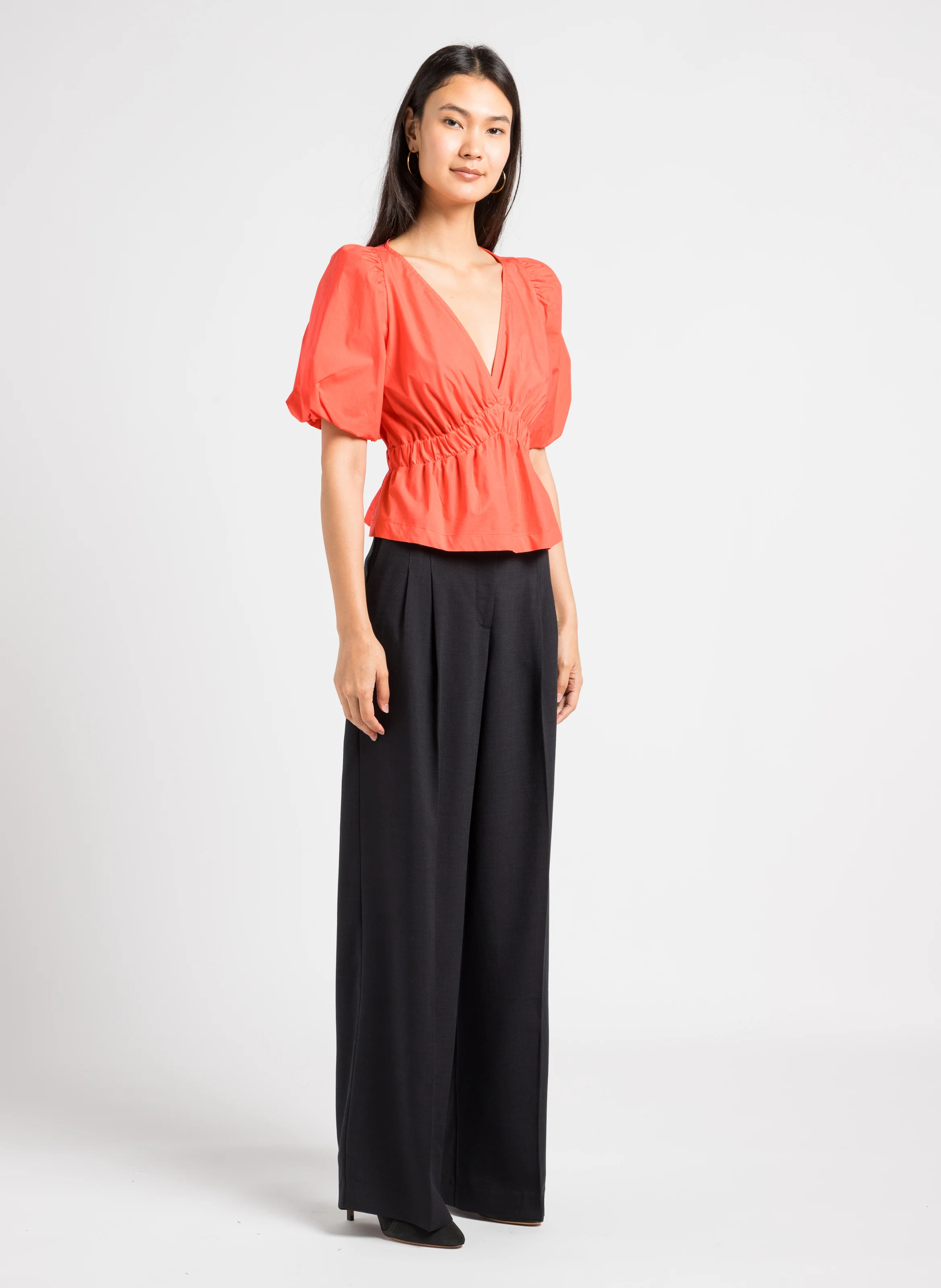 EDWIN - Pantalon large taille haute | Noir
