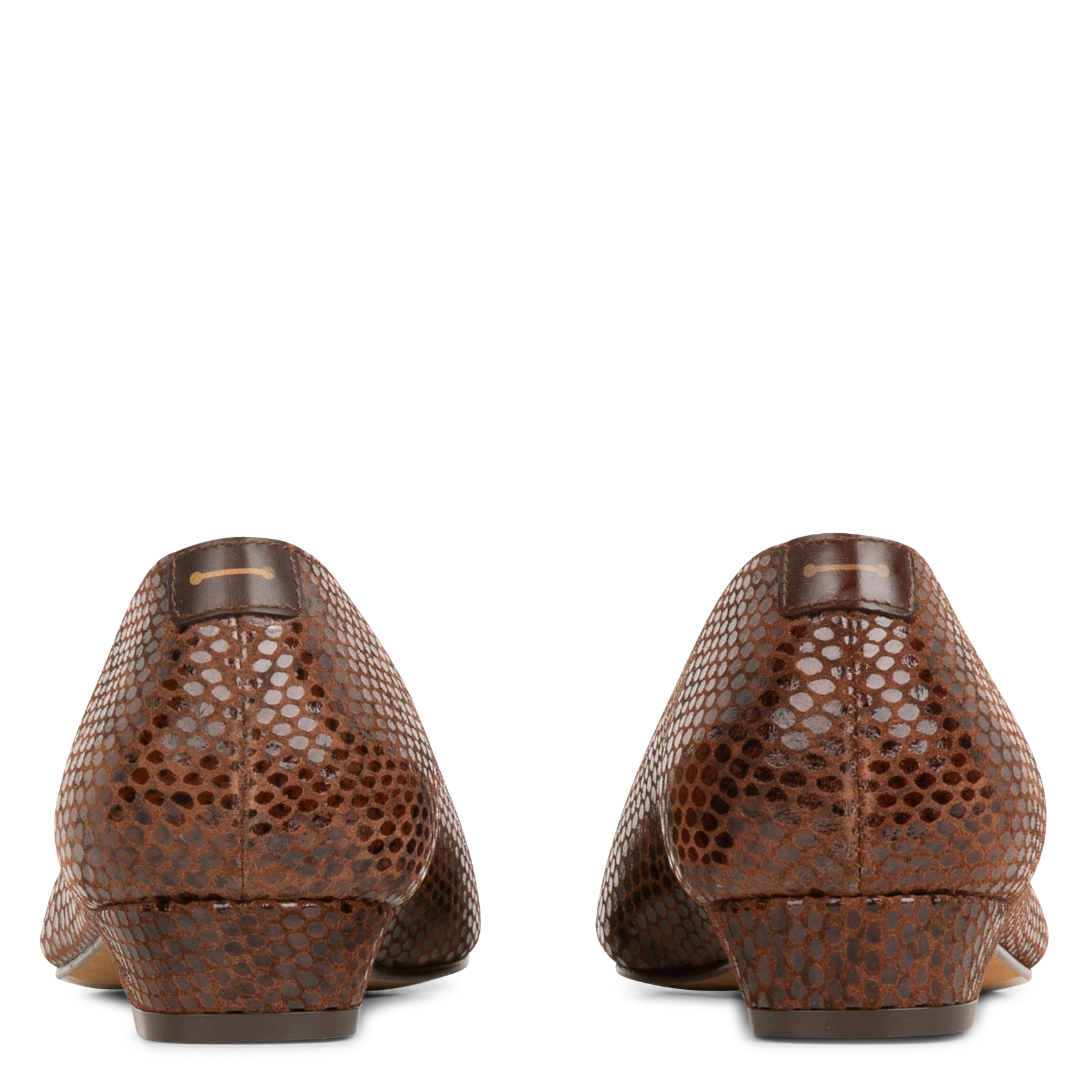 ABBIE - Ballerines en cuir| Marron