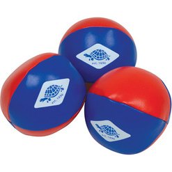 Balle de jonglage, set de 3, rouge/bleu