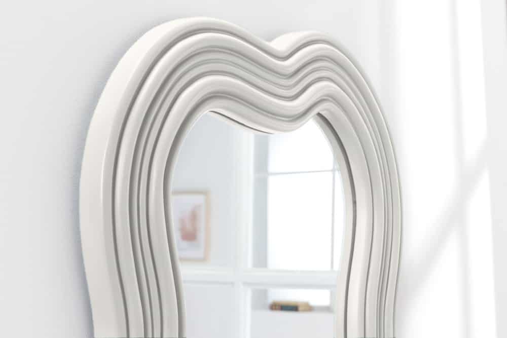 Design Wandspiegel ALICE II 100cm weiß