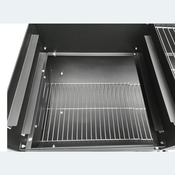 Tahiti houtskool BBQ metaal zwart 80 x 40 cm
