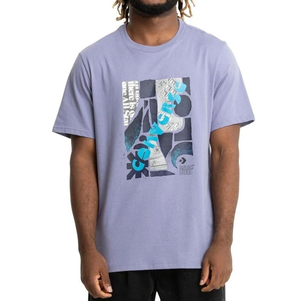 Converse T-shirt Mauve Homme Converse Vintage