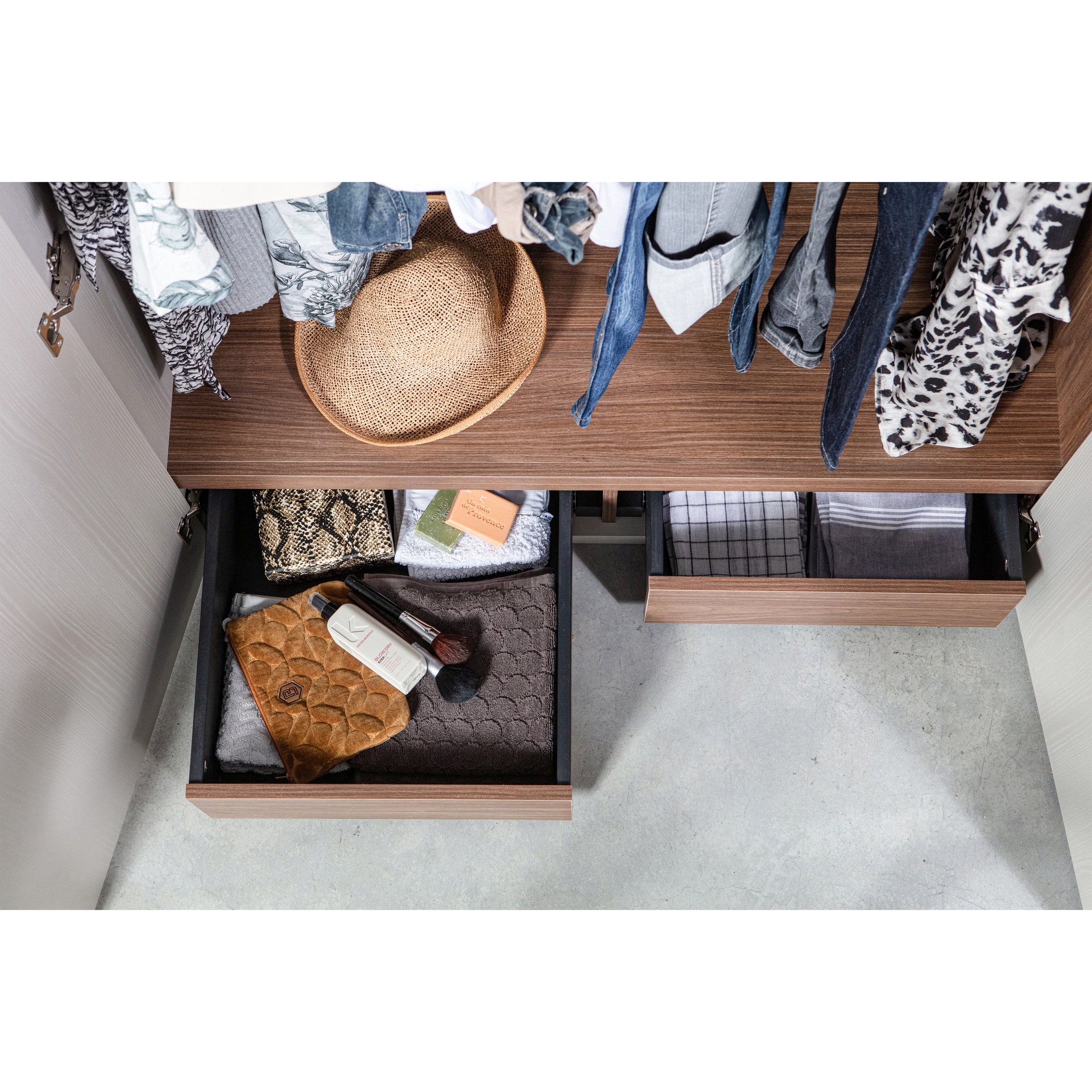 Kleiderschrank RENS 165 x 210 cm Kieselgrau