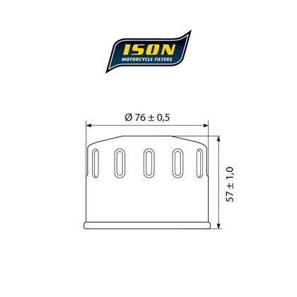 Filtre à huile Ison 184 CANISTER Type Origine
