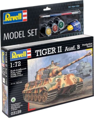 Revell - Tiger II Ausf. B Model Tank Byggesæt - 1:72 - 63129
