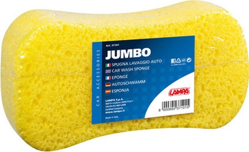 Lampa - Auto Spons Jumbo - Schoonmaakproduct - Geel - Ergonomisch