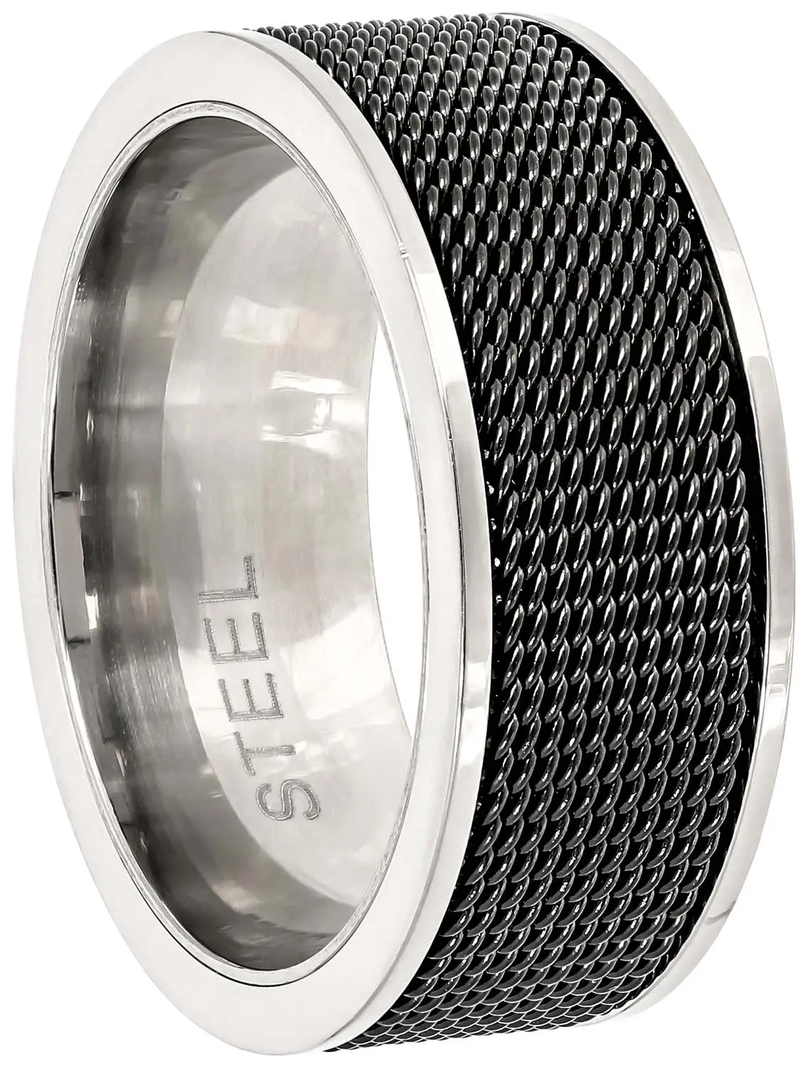 Herren Ring - Black Mesh