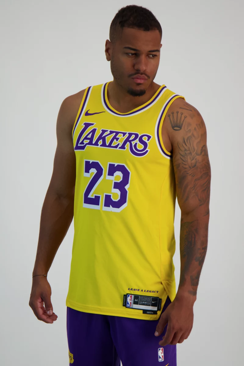 Nike Los Angeles Lakers Icon Edition LeBron James Herren Basketballtrikot