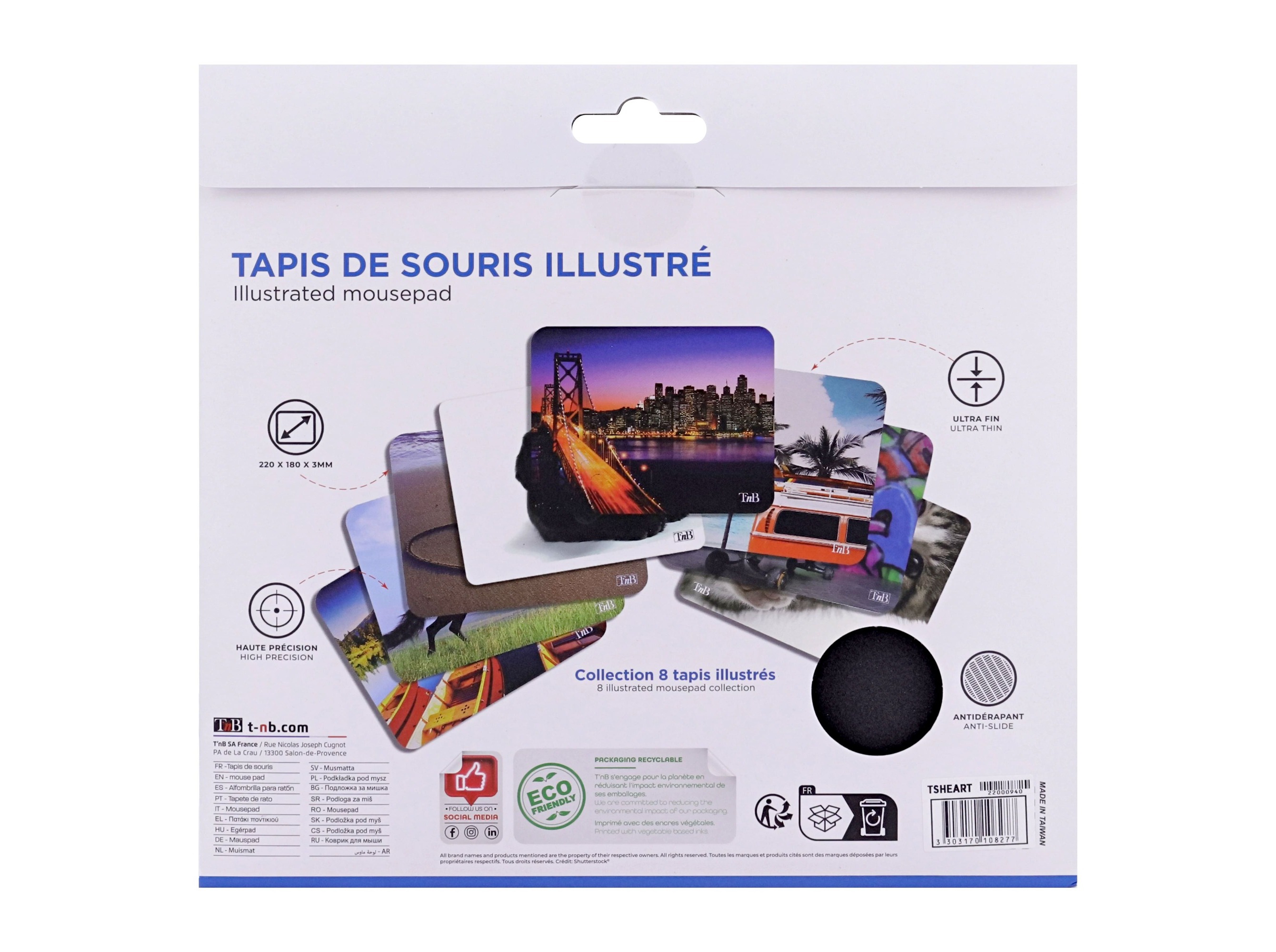 TAPETE RATO TNB TSHEART 22X18