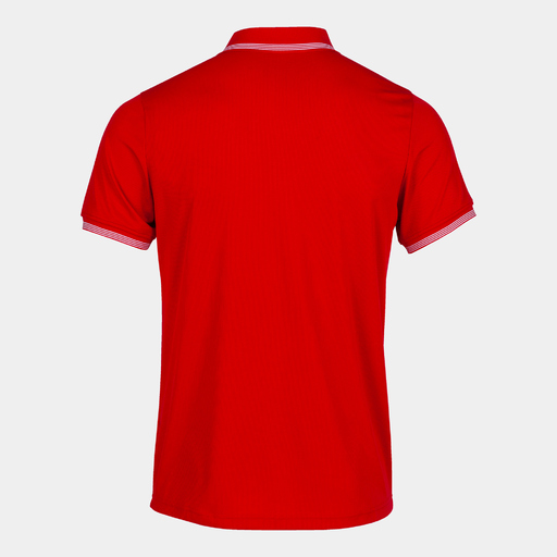 Camisa polo de manga curta Joma Campus III, vermelha