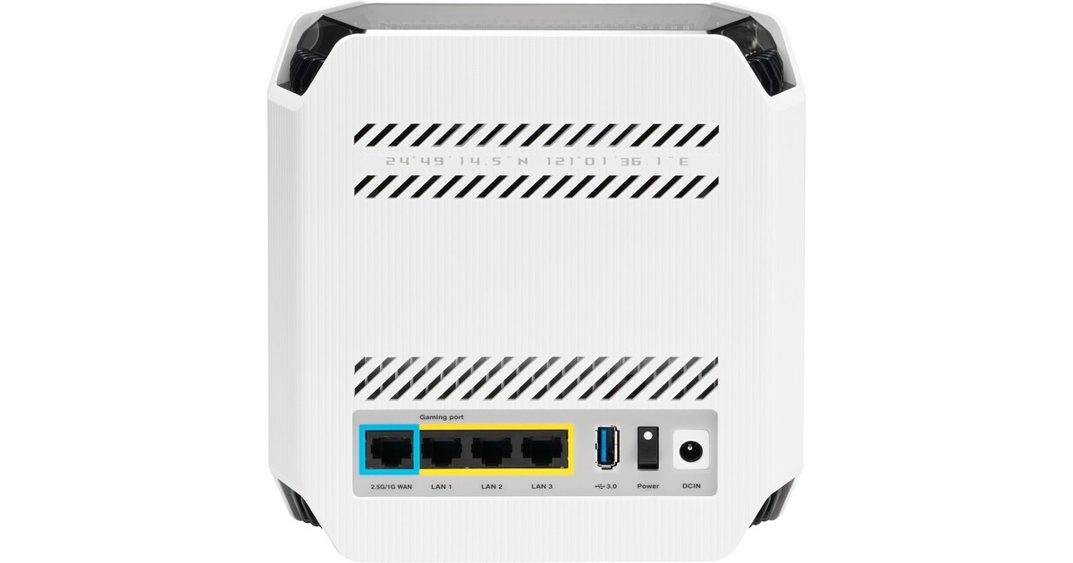 ASUSROG Rapture GT6 AX10000 mesh router  (Wit, 1 stuk)