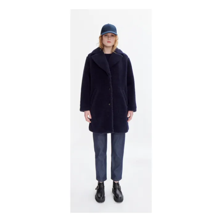 A.P.C. Manteau Nicolette Laine | Bleu marine