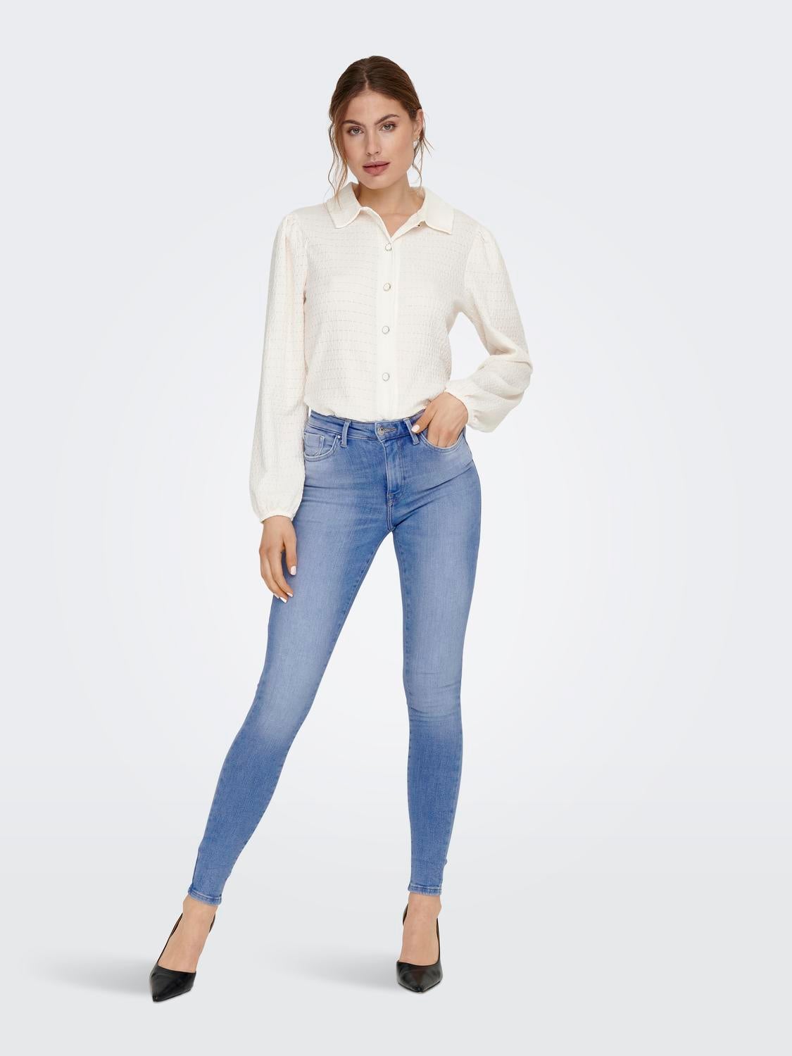 ONLPOWER Mittlere Taille Skinny Fit Jeans Special Bright Blue Denim