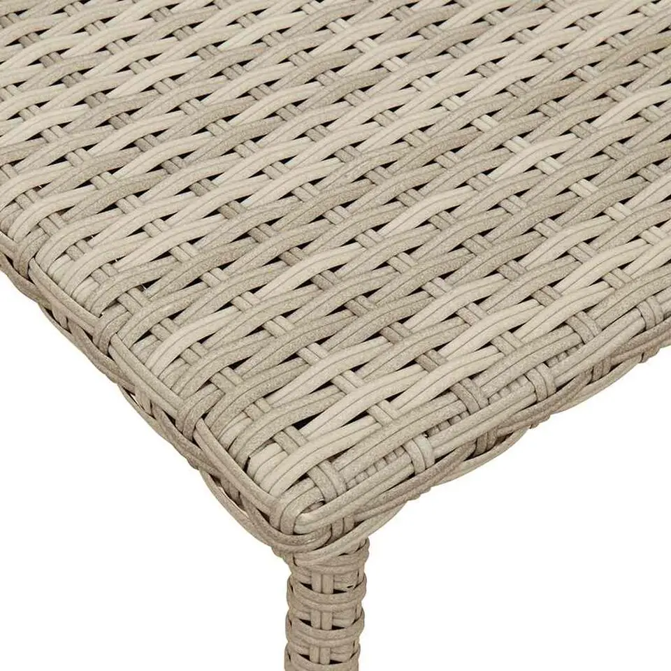 vidaXL - Tuin Salontafel - Grijs - Poly rattan - 40 x 40 x 37 cm