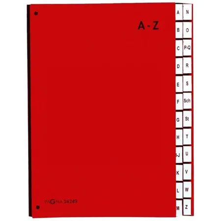 Pagna 2424901 Pultordner Color A-Z, rot, 24tlg.