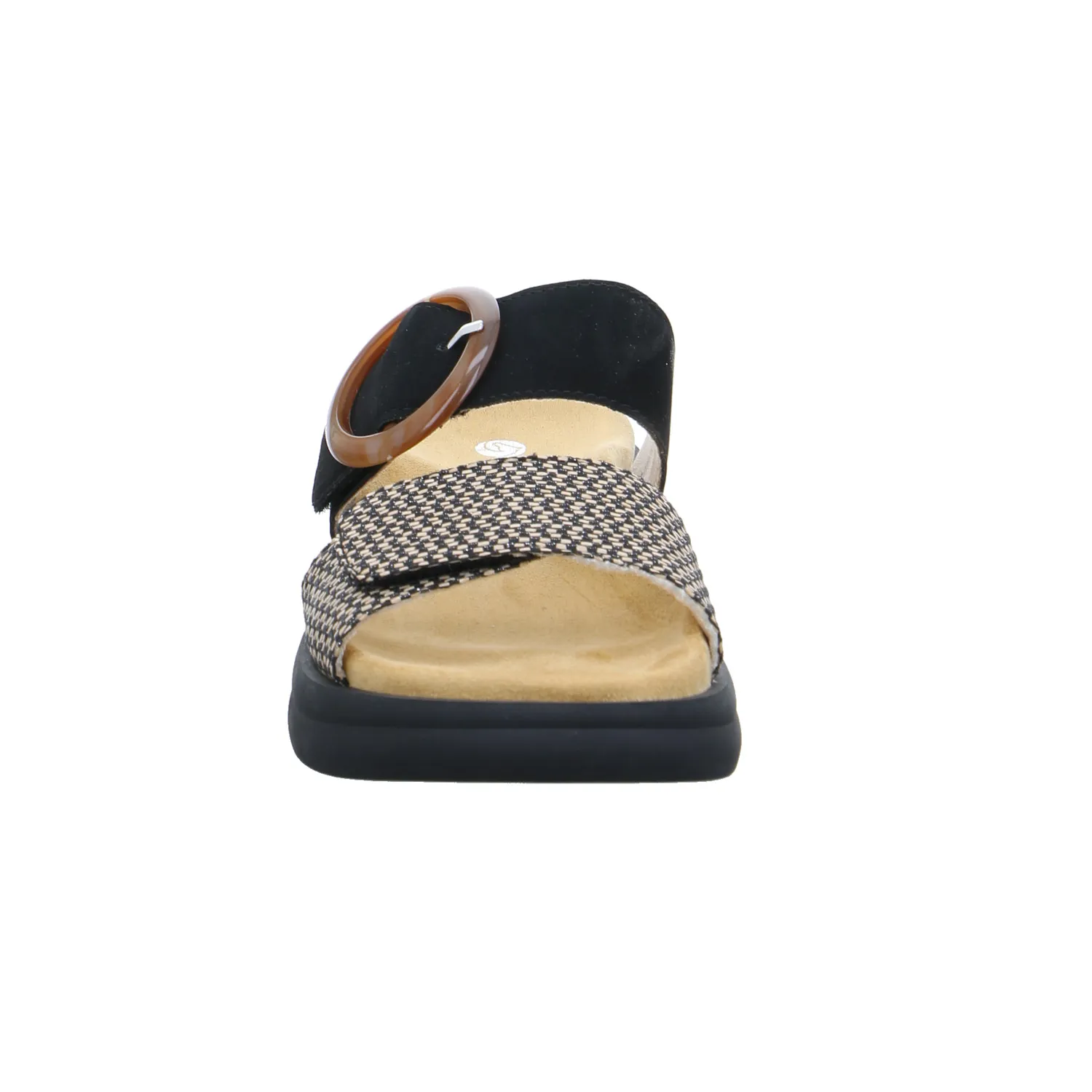 REMONTE Pantolette Schwarz Leder