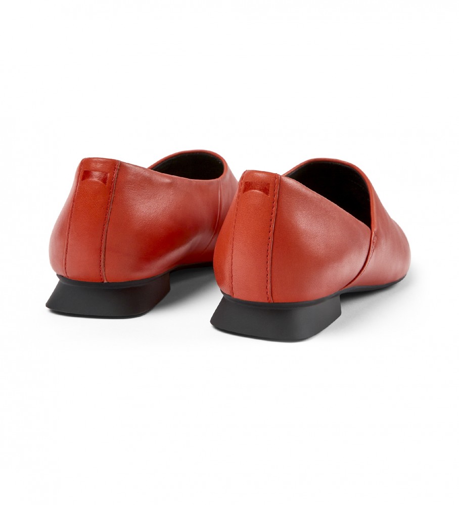 Sapatilhas de Ballet Camper Myra em Couro Vermelho