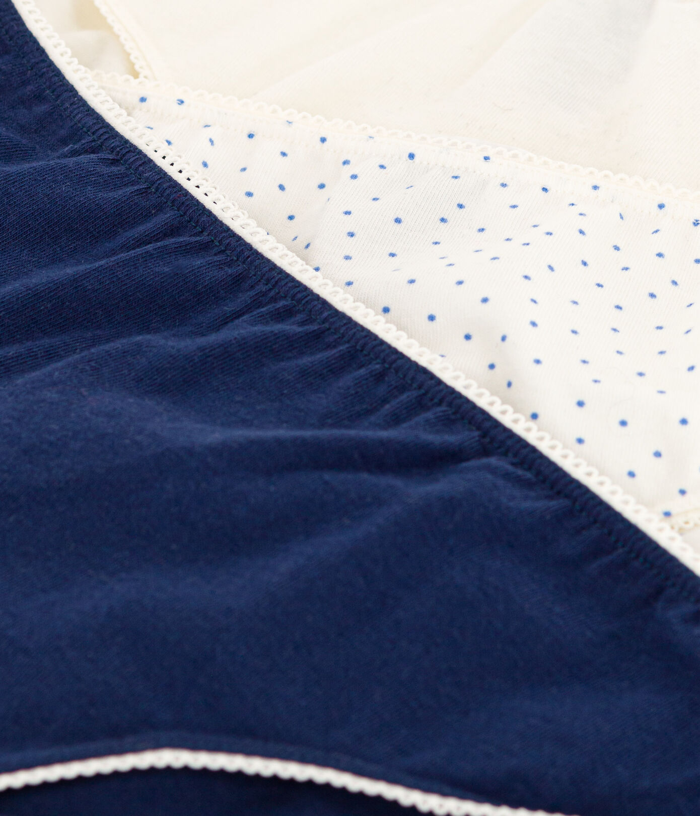 Lot de 3 culottes à pois en coton et élasthanne fille