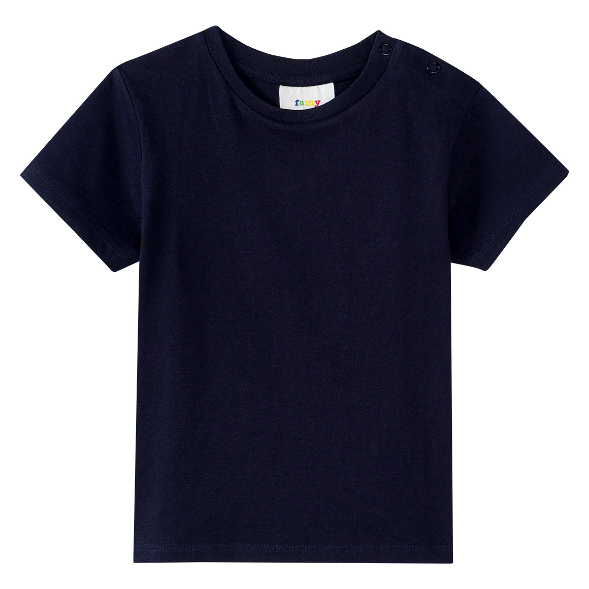 Famy 3 Baby T-Shirts im Basic-Look dunkelblau / weiss / grau