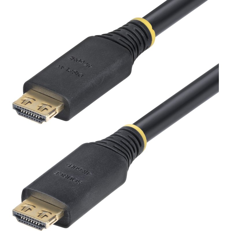StarTech.com Câble HDMI Haute Vitesse de 10 m avec Connecteurs à Verrouillage, 4K 60 Hz/1440p 144 Hz, HDR10/HDCP 2.2/ARC, 18 Gbps, Câble UHD HDMI pour Téléviseur/Moniteur/Écran, Gaine TPE