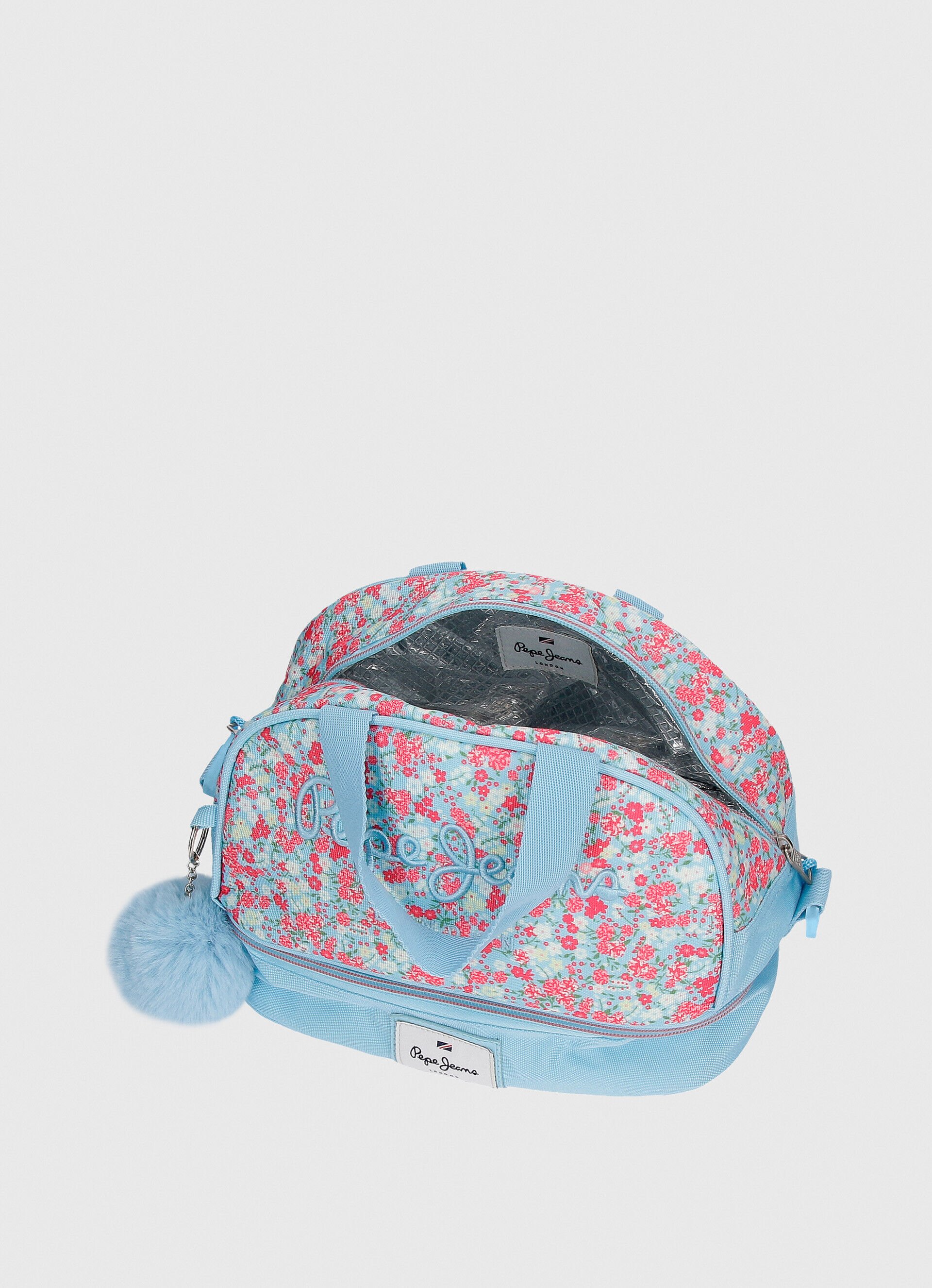 Bolsa transversal infantil com estampa floral - tamanho único