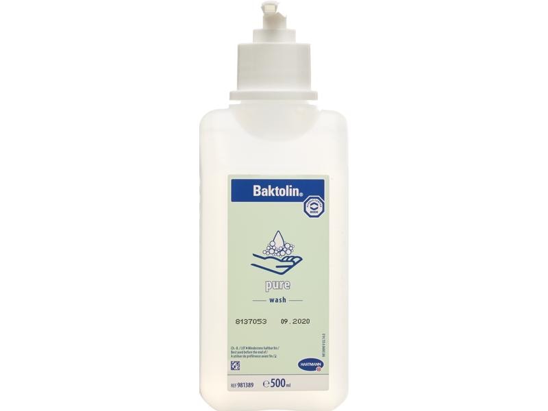 Bactolin Baktolin pure Waschlotion 500 ml mit Pumpe Milde, parfüm- und farbstofffreie Waschlotion für die Hände