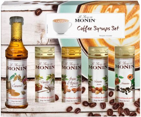 Monin koffieset miniatuur 5 x 50 ml