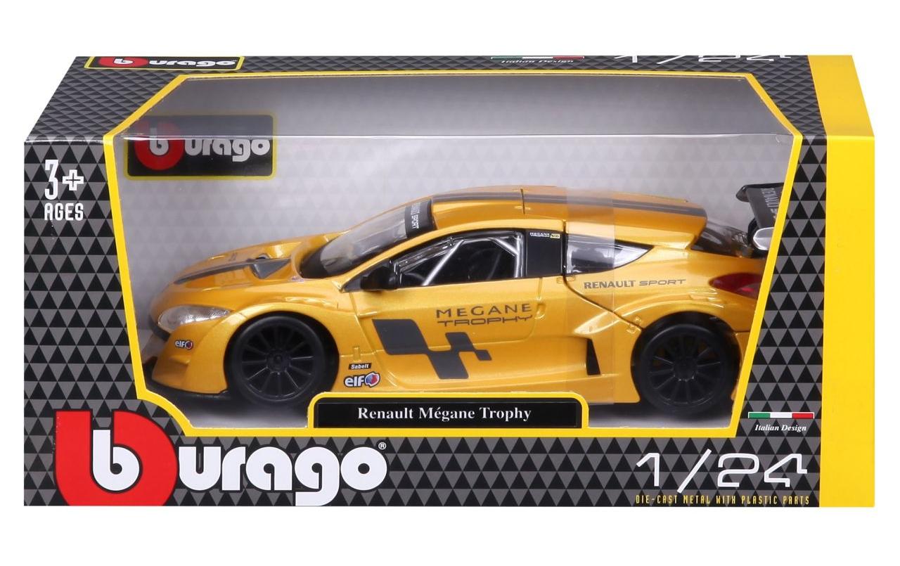 Renault Megane Trophy Gelb 1:24Sammlermodell im Massstab 1:24