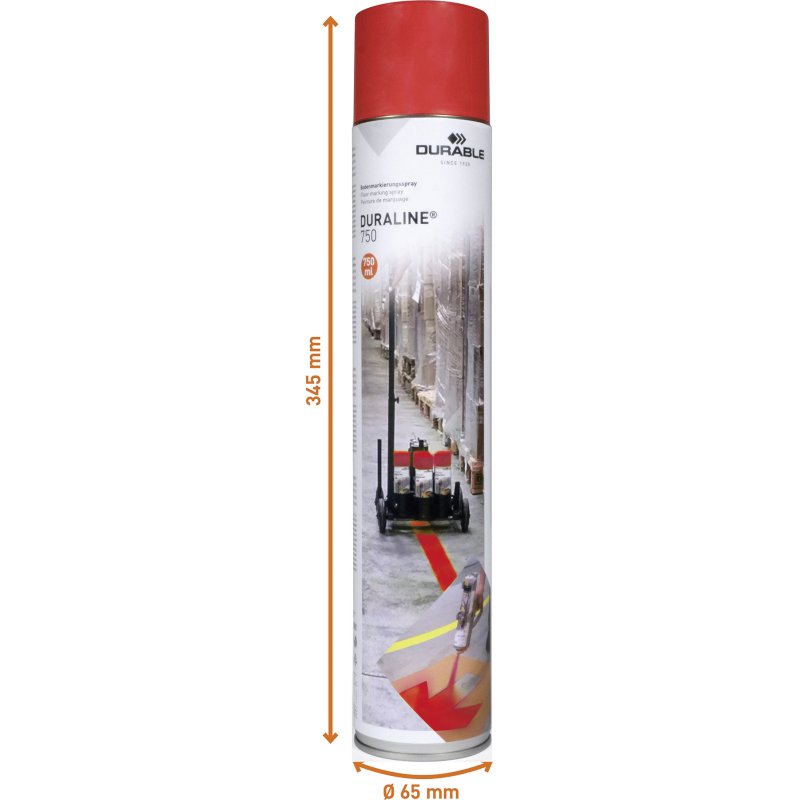 Spray de marquage au sol Duraline 750 - Aérosol de 750 ml