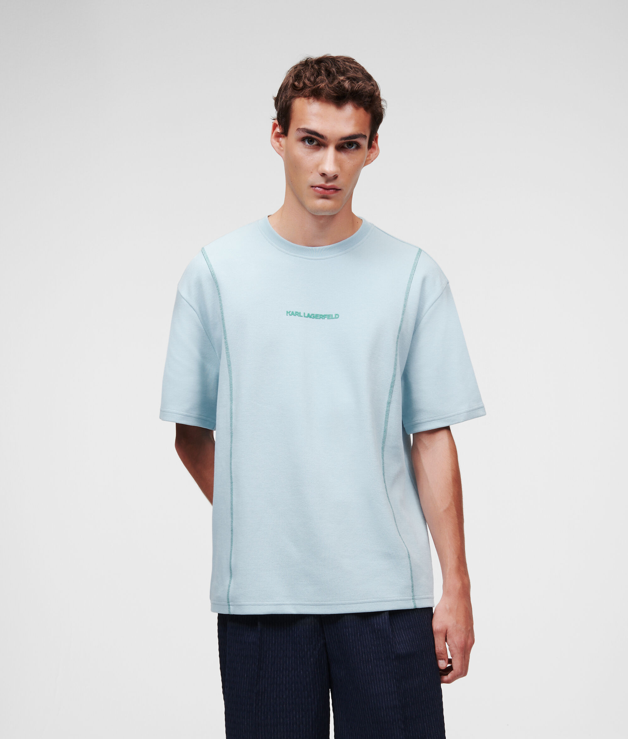 T-SHIRT PIQUÉ À LOGO KARL