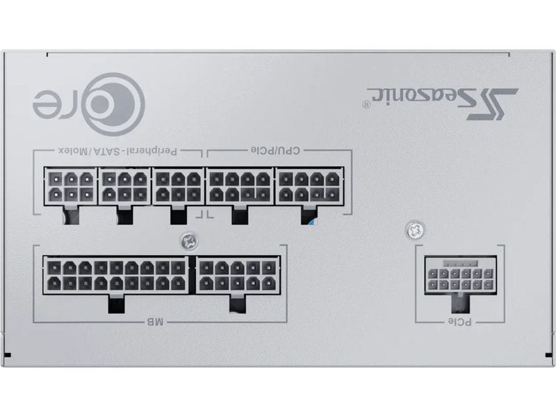 Seasonic Netzteil CORE GX Weiss ATX 3.1 650 W Leises und effizientes Netzteil mit ATX 3.1-Standard