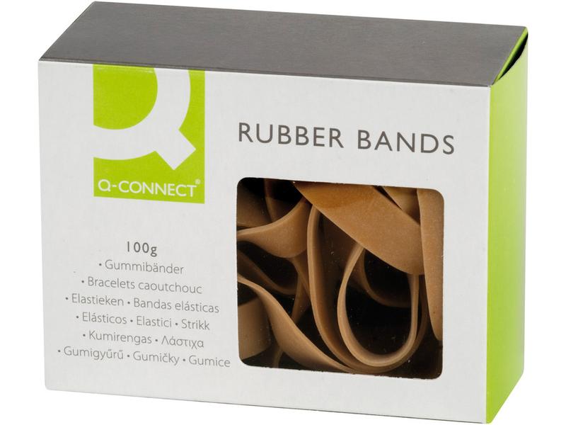 CONNECT Gummiband 12 x 140 mm, 15 Stück Gummiringe, 100 g