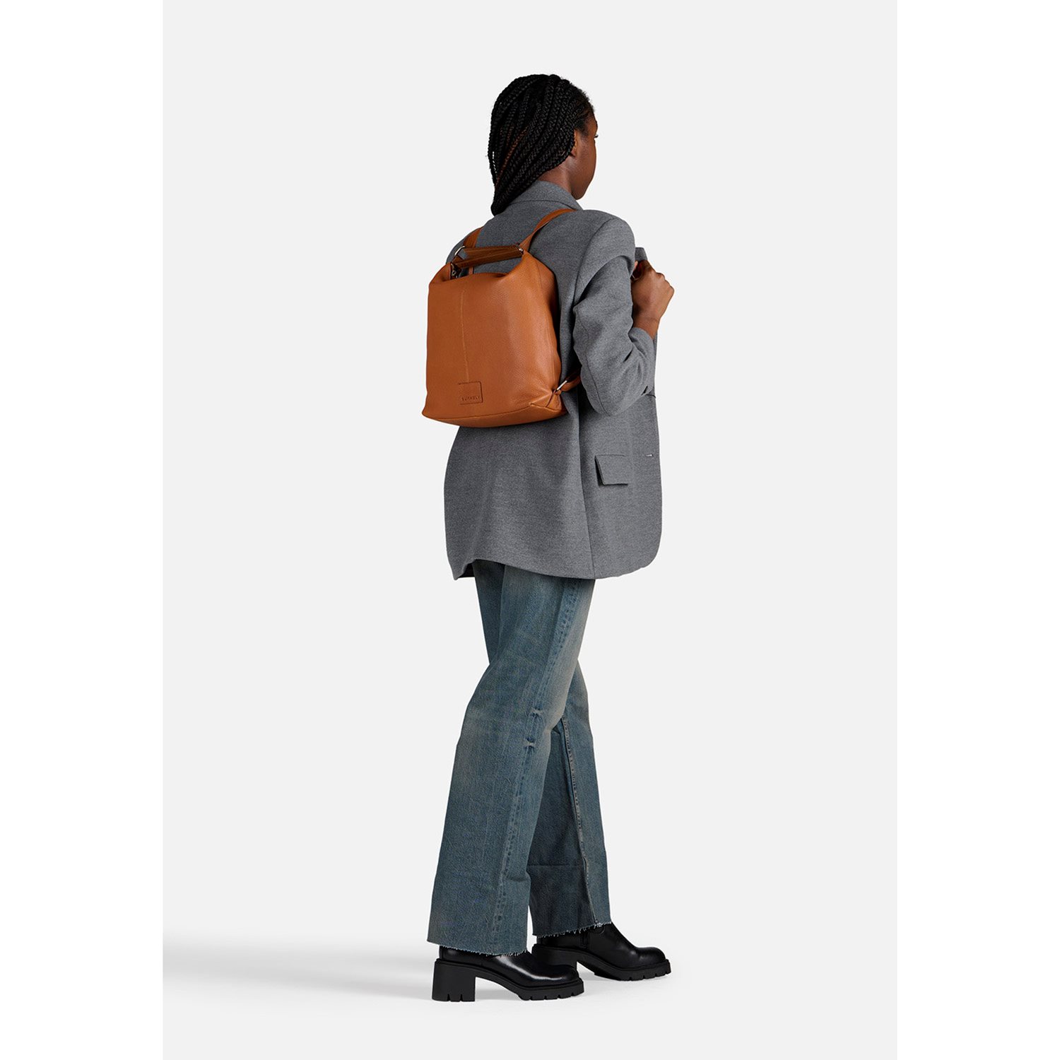 Burkely Soft Skylar Backpack Hobo cognac