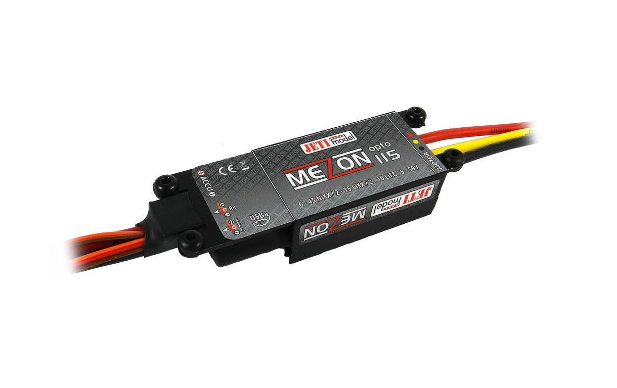 Brushless Regler MEZON 115 opto 115A, 2-14S<br>Brushless ESC für Flugmodelle mit Optokoppler & Telemetrie