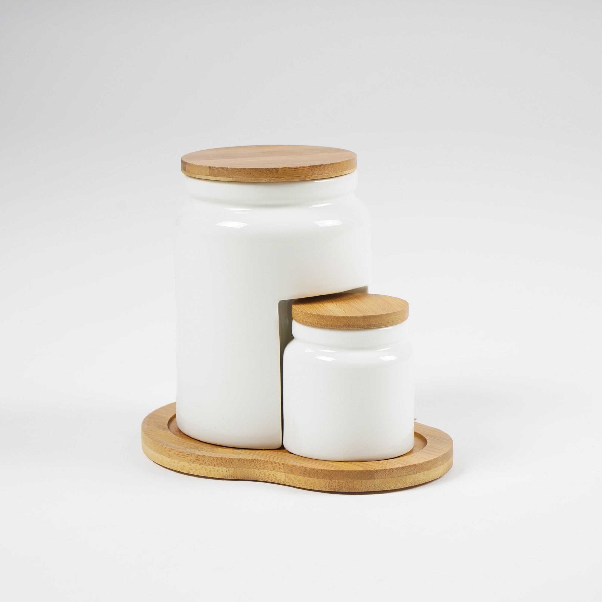 Tischset 'Marmelade', weiß, Ø 7 cm, H 8 cm, Ø 11 cm, H 15 cm zu 21,80